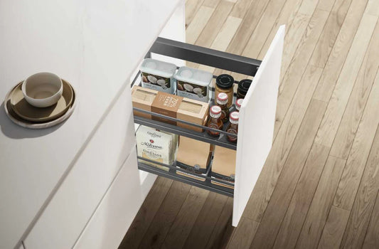 Side Basket 2 Layers - Diamond - Fits 300mm Cabinet Width - 304164