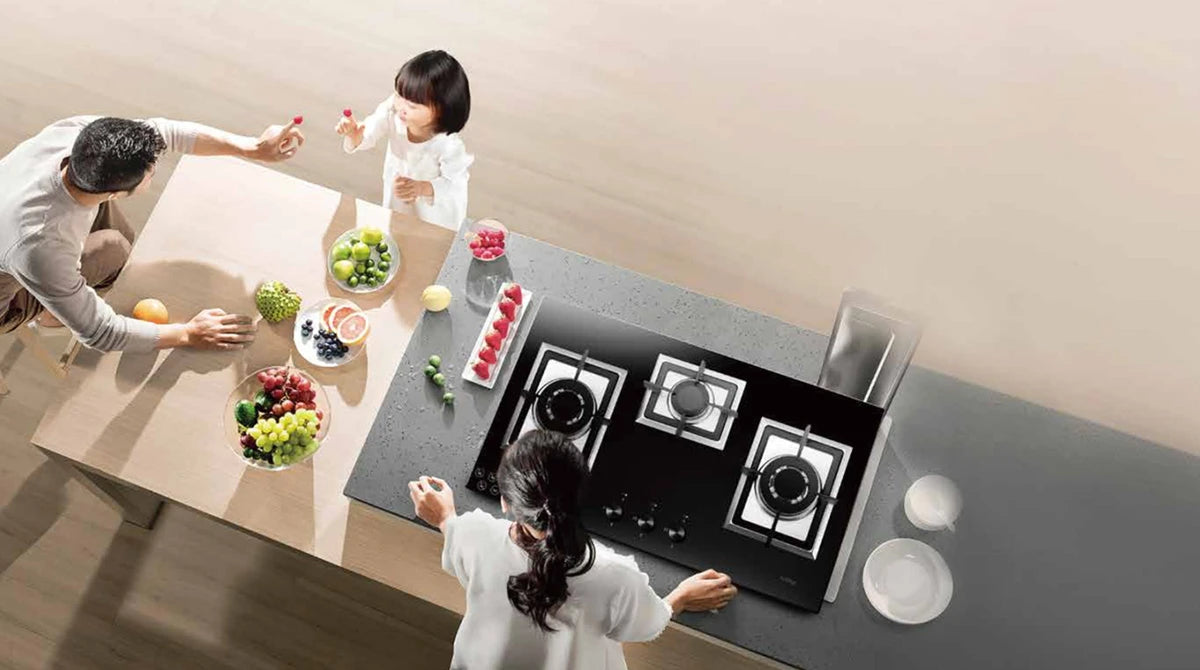 FOTILE 90cm 3 Burner Cooktop - Powerful Fire Unlocks More Flavours! GLG86322S
