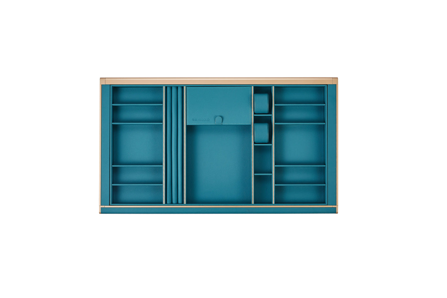 Jewellery Storage Box - Fits 900mm Cabinet - B Series Teal PU Leather - 706044 / 706044S