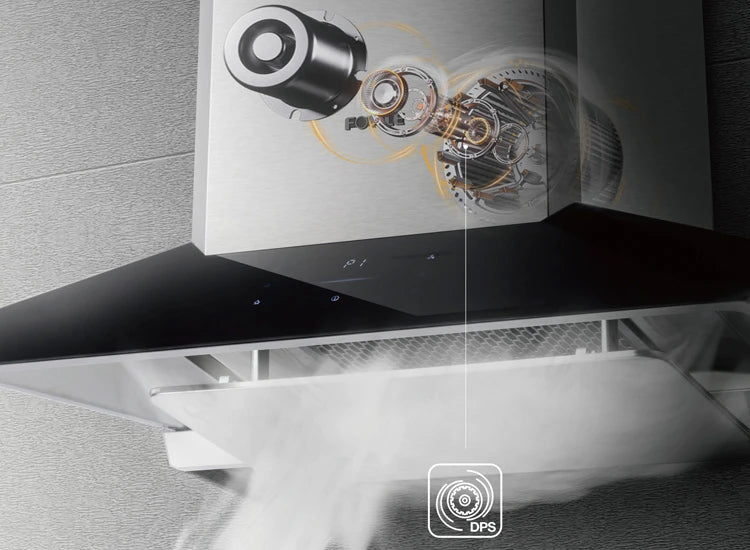 Fotile 90cm Pyramid Chimney Wall Mounted Rangehood - Stainless Steel EMG9050