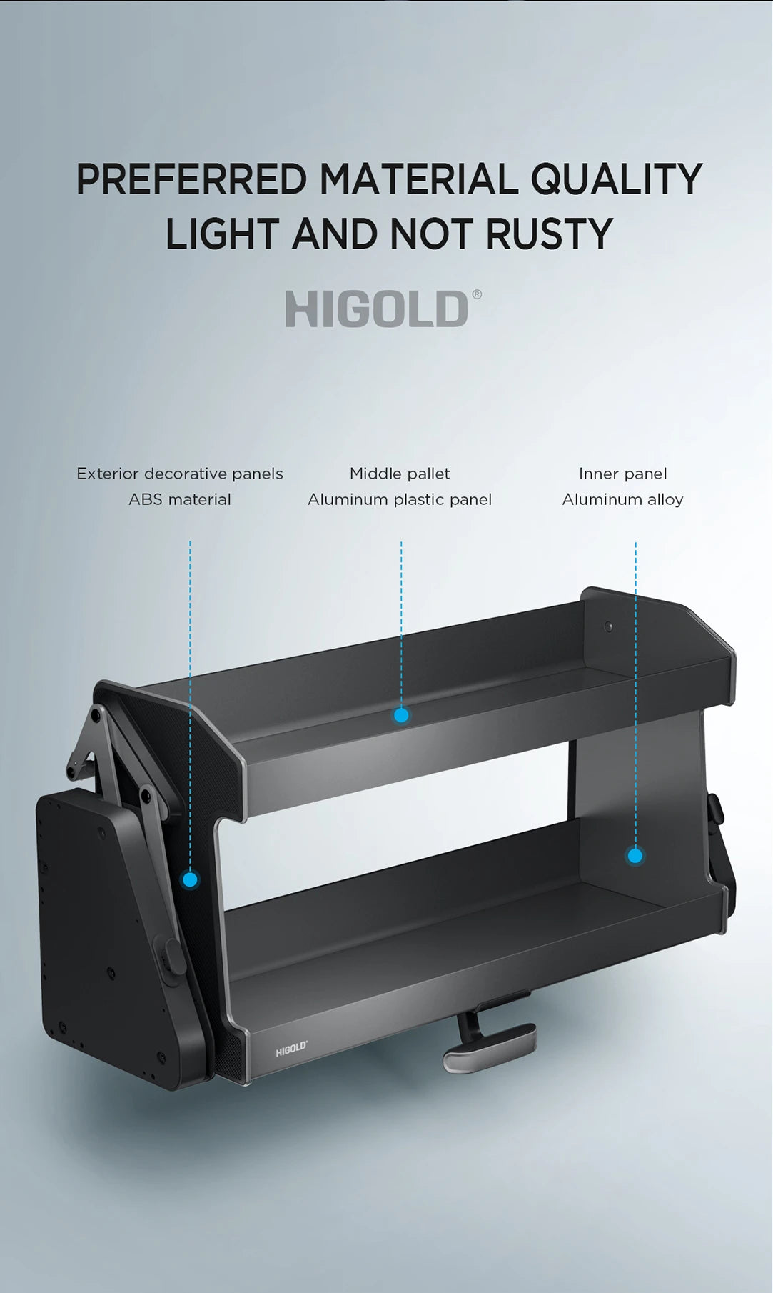 Shearer Nebula Pull Down Overhead Cabinet Storage - for a 900mm Cupboard - 401284