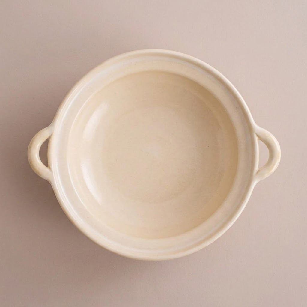 Authentic Japanese 4th-market Donabe Pot Casserole Pot Size 8/9 Yellow