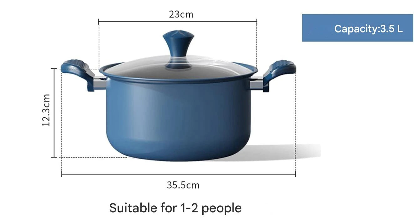 Multifunctional Cooking Pot 22CM Blue
