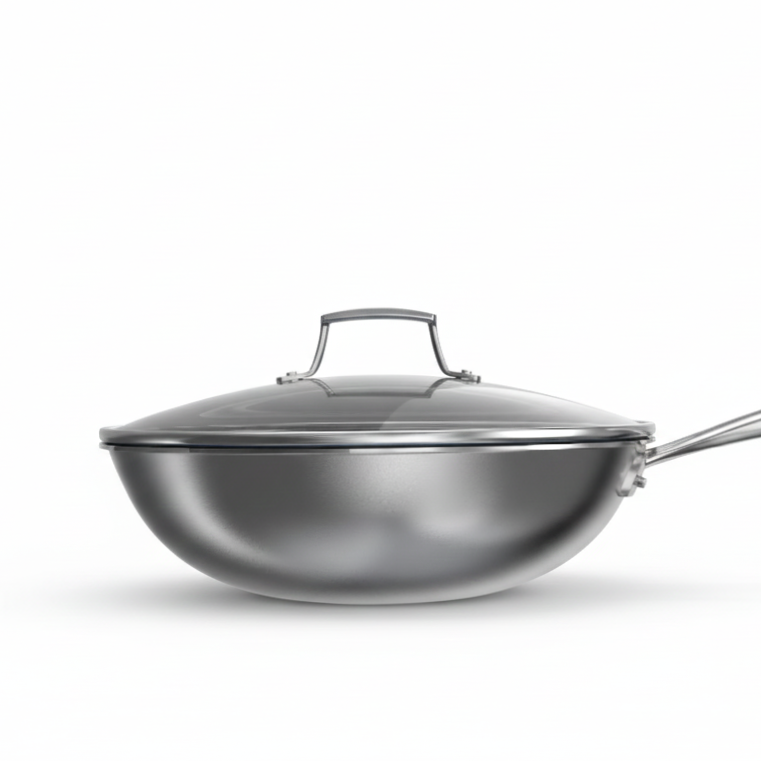 Titanium Composite Stir-fry Wok | Tri-Ply Healthy Cookware 32cm